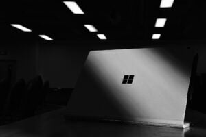 windows 8.1 laptop sleek in dark room shot lights on ceiling fix upgrades computer