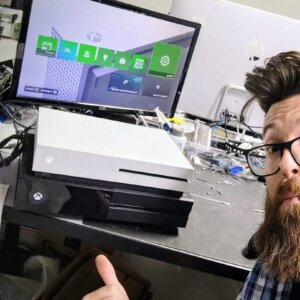 scott lantow fixing xbox one s hdmi repair not working no image on screen tv now working again thumbs up 1a