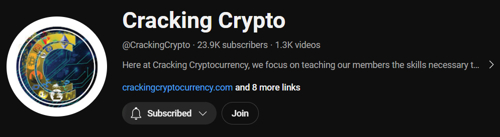 cracking cryptocurrency youtube channel graphic 24k subscribers